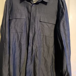 Calvin Klein Navy Shirt Jacket